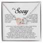 I'm Sorry Gift, Interlocking Heart Necklace