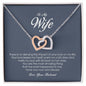 To My Wife, Interlocking Heart Necklace