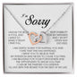 I'm Sorry Gift, Interlocking Heart Necklace