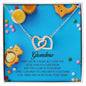 Soon to be Grandma Gift, Interlocking Heart Necklace