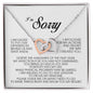 I'm Sorry Gift, Interlocking Heart Necklace