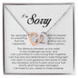 I'm Sorry Gift, Interlocking Heart Necklace