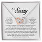 I'm Sorry Gift, Interlocking Heart Necklace