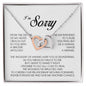 I'm Sorry Gift, Interlocking Heart Necklace