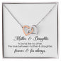 Mother & Daughter Gift, Interlocking Heart Necklace