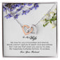 To My Wife , Interlocking Heart Necklace