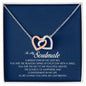 To My Soulmate, Interlocking Heart Necklace