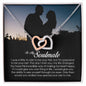 To My Soulmate, Interlocking Heart Necklace