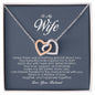 To My Wife, Interlocking Heart Necklace