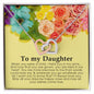 To My Daughter, Interlocking Heart Necklace