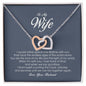 To My Wife, Interlocking Heart Necklace