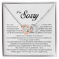 I'm Sorry Gift, Interlocking Heart Necklace