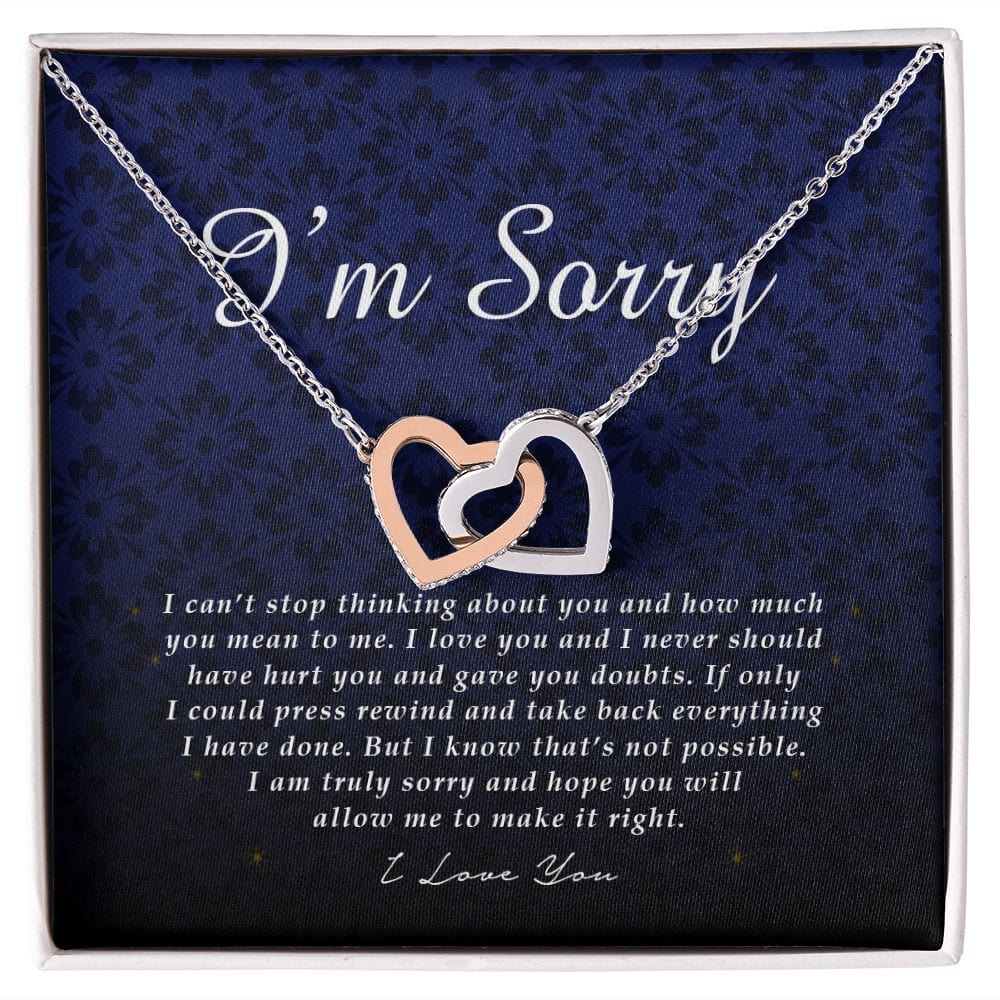 I'm Sorry Card, Apology Gift For Her, Forgiveness Gift, I'm Sorry Gift For Wife, Sorry Gift for Girlfriend, Gift To Say Sorry