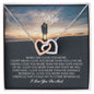 To My Wife, Interlocking Heart Necklace
