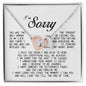 I'm Sorry Gift, Interlocking Heart Necklace
