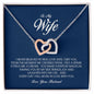 To My Wife, Interlocking Heart Necklace