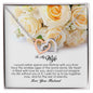 To My Wife , Interlocking Heart Necklace