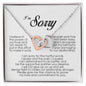 I'm Sorry Gift, Interlocking Heart Necklace