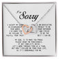 I'm Sorry Gift, Interlocking Heart Necklace