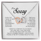 I'm Sorry Gift, Interlocking Heart Necklace