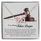 Future Lawyer Gift, Interlocking Heart Necklace
