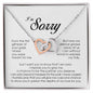 I'm Sorry Gift, Interlocking Heart Necklace