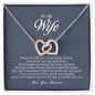 To My Wife, Interlocking Heart Necklace