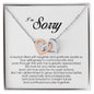 I'm Sorry Gift, Interlocking Heart Necklace