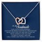 To My Soulmate, Interlocking Heart Necklace