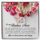 To My Badass Niece, Interlocking Heart Necklace
