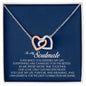 To My Soulmate, Interlocking Heart Necklace