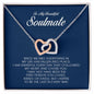 To My Soulmate, Interlocking Heart Necklace