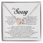 I'm Sorry Gift, Interlocking Heart Necklace