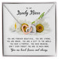 To My Lovely Niece, Interlocking Heart Necklace