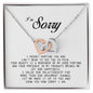 I'm Sorry Gift, Interlocking Heart Necklace