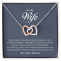 To My Wife, Interlocking Heart Necklace