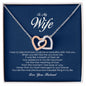 To My Wife, Interlocking Heart Necklace
