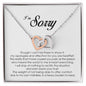 I'm Sorry Gift, Interlocking Heart Necklace