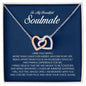To My Soulmate, Interlocking Heart Necklace