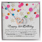 Happy 16th Birthday, Interlocking Heart Necklace