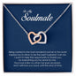 To My Soulmate, Interlocking Heart Necklace