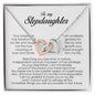 To My Stepdaughter Gift, Interlocking Heart Necklace