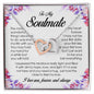 To My Soulmate, Interlocking Heart Necklace