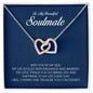 To My Soulmate, Interlocking Heart Necklace