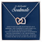 To My Soulmate, Interlocking Heart Necklace