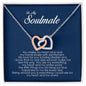 To My Soulmate, Interlocking Heart Necklace