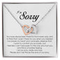 I'm Sorry Gift, Interlocking Heart Necklace