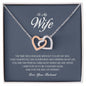 To My Wife, Interlocking Heart Necklace