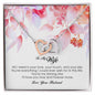 To My Wife , Interlocking Heart Necklace