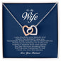 To My Wife, Interlocking Heart Necklace
